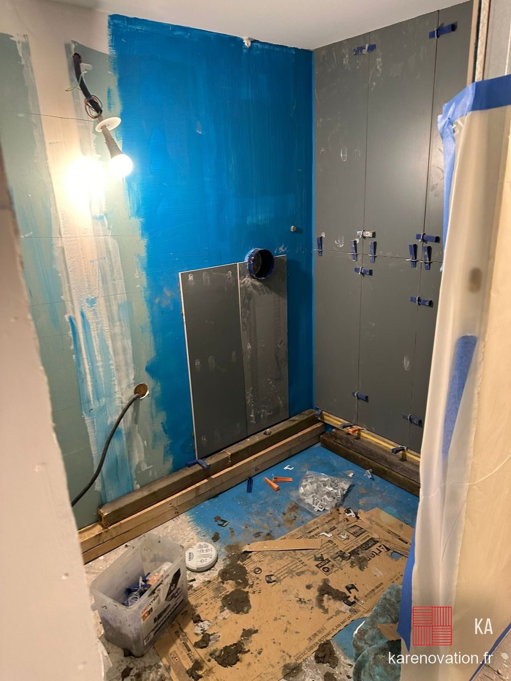 Salle de bain rénovée par KA Rénovation